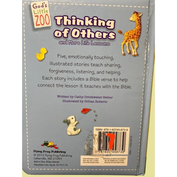 God's Little Zoo "Thinking Of Others" Hardcover Book - Picture 6 of 8